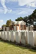 War graves adjacent to the memorial