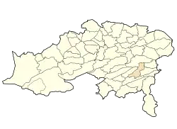 Location of Arris within Batna wilaya