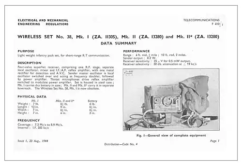 Wireless Set No. 38 (1944)