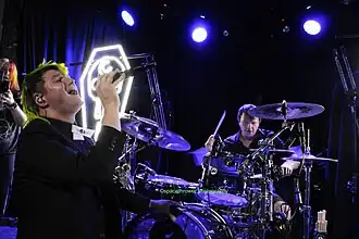 Band members Lee Jennings and Homer Umbanhower, live in concert, September 2023