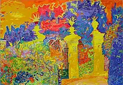 Tjaša Iris, Entrance, acryl on canvas, 100 x 150 cm, 2005-2011