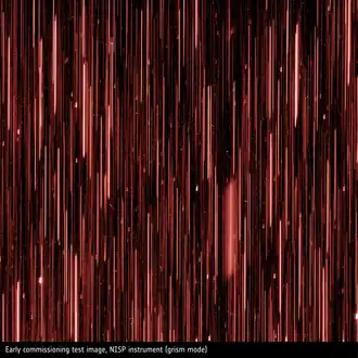 Early commissioning test image NISP instrument grism mode