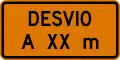 T3-1b Detour XX m (plaque)