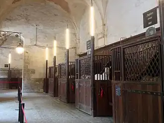 The stable of the Versailles Equestrian Academy.