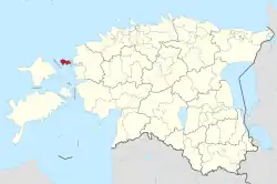 Vormsi Parish within Lääne County.