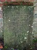 Tombstone to a favourite Spaniel that once belonged to Lady Montgomerie.