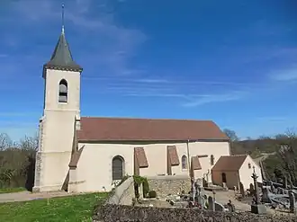 The church in Pierre-Perthuis