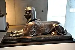 Egyptian sphinx from Hadrian's Villa at Tivoli. 1st century AD. State Museum of Egyptian Art, Munich.