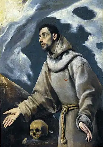 Ecstasy of St. Francis of Assisi, attributed to El Greco.