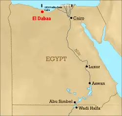 Location of El Dabaa