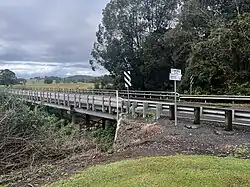 The Eltham bridge over the Wilson River, 2025