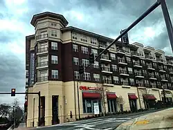 West end of complex as seen from CDC entrance