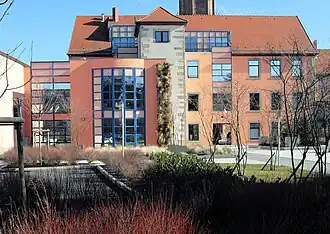 The western side of the town hall