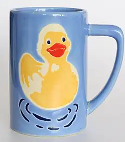 Mug with a duck on it