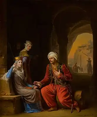 Meeting between Eleanor of Aquitaine and the Sultan of Iconia, Salon of 1822