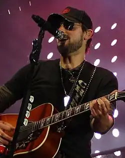 Photo of Eric Church performing live on stage