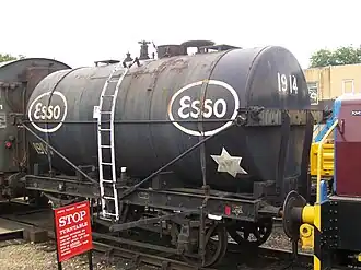 An old Esso Tanker, at the Nene Valley Railway, England