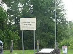 Boat ramp at Estiffanulga