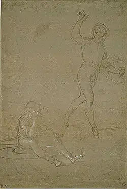 Study for soldiers in this Resurrection of Christ, c. 1500