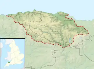 Dunkery Hill is located in Exmoor