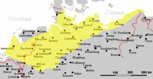 Spread of Low German Houses