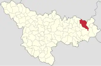 Location in Timiș County