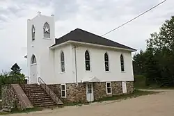 The Methodist Episcopal church in Faithorn, built in 1921