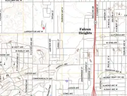 Falcon Heights on The National Map