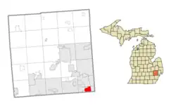 Location within Oakland County