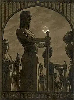 Schwertwache (Swordguard), illustration, 1912