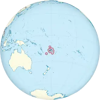 Location of Fiji