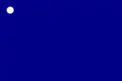 Vice Admiral of the Blue Squadron command flag 1702 to 1864 for use in the Kingdom of Great Britain and the United Kingdom.