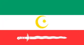 Flag of Bangsamoro , — a kris sword ,