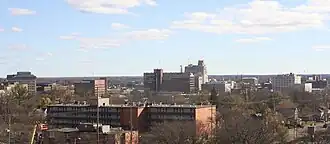 The Flint River in Flint, Michigan, United States of America