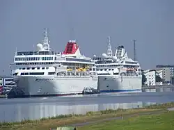 Braemar with former sister ship Gemini in London, 2012