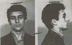 Pavlovici's mugshot on his arrest, 1959