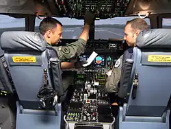 Norwegian pilots training at the C-17 Aircrew Training Center at Altus AFB
