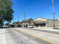 Downtown Fort Calhoun along U.S. Route 75, June 2021