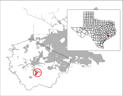 Location of Fairchilds, Texas