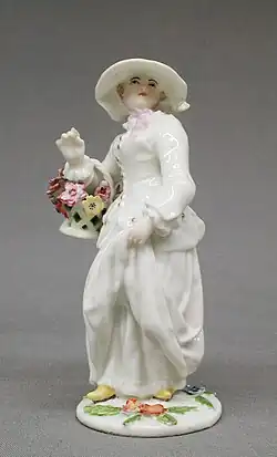 "Spring" from a set of the Four Seasons, 1753–1755, 5+1⁄4 inches (13&nbsp;cm) high