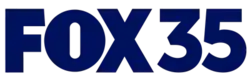 The Fox network logo next to a sans serif numeral 35