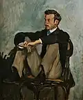 Bazille's portrait of Renoir, 1867.