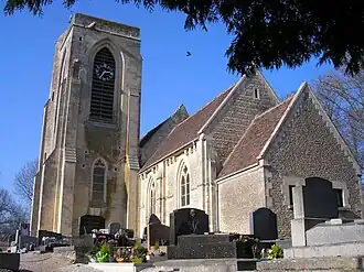 The church in Cambes-en-Plaine