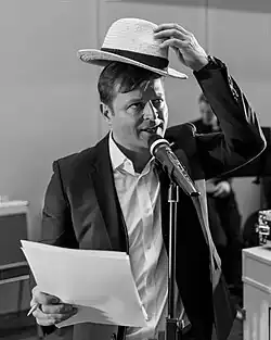 Frank Mehring at the German premiere of La Sterlina Dollarosa (2018)