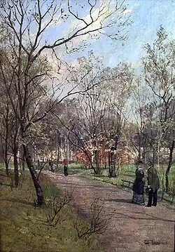 The Park of the Royal Palace, Oslo 1882
