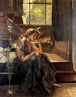 Seated Angel on the Stairs (1910)