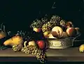 Fruit in a Chinese Export Basket by James Peale, 1822