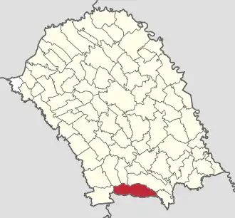 Location in Botoșani County