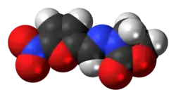 Space-filling model of the furazolidone model