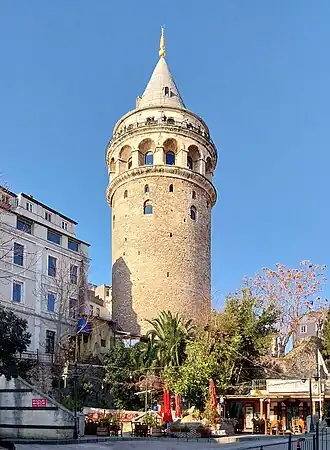 The Galata Tower, also called Christea Turris (the Tower of Christ in Latin), was built in 1348 A.D. by the Genoese colony in Constantinople.
